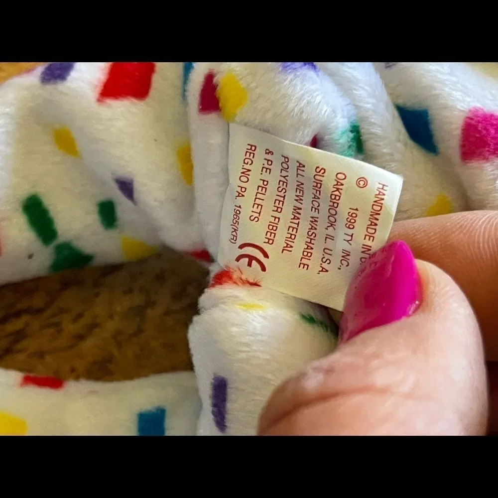Rare TY Beanie Baby - TY2K the Bear (8.5 inch) - Stuffed Animal Toy Many Errors